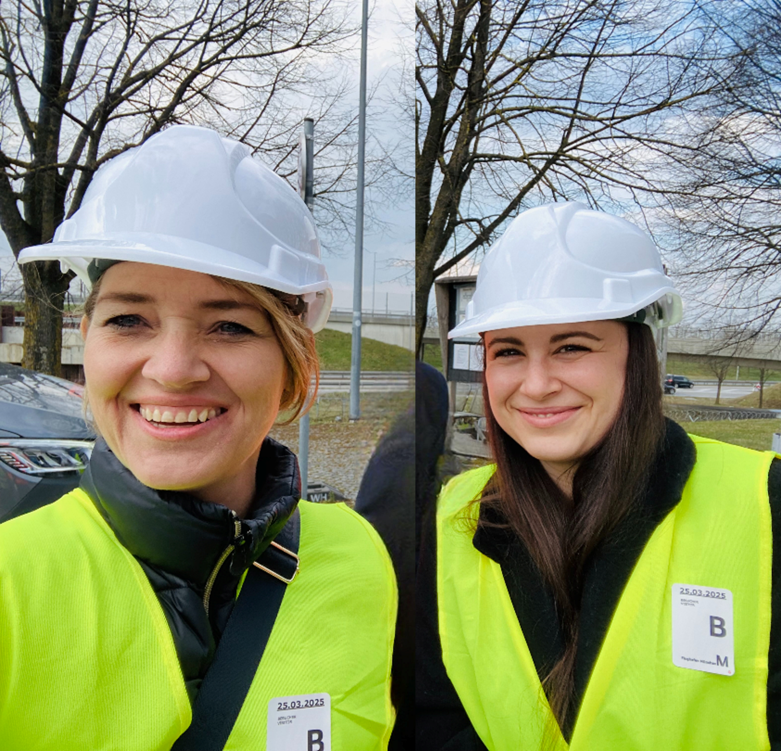 julia und betina mit helm